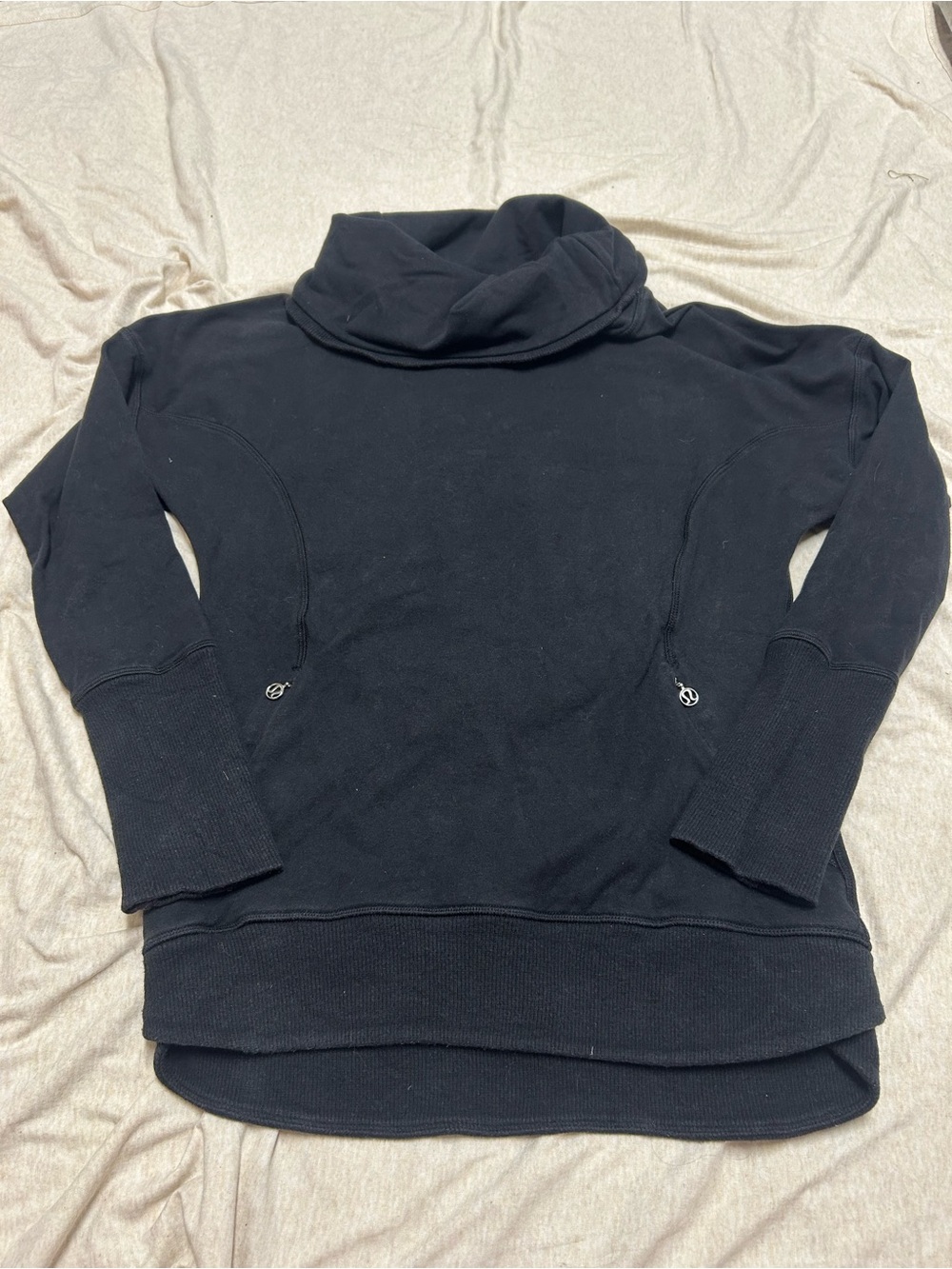 Lululemon Run Rest Day Pullover Cotton Comfort Athleisure Embroidered Pockets